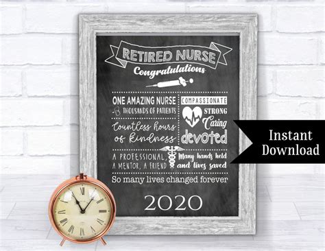 Nurse Retirement Print Nursing Retirement Nurse Retirement - Etsy ...