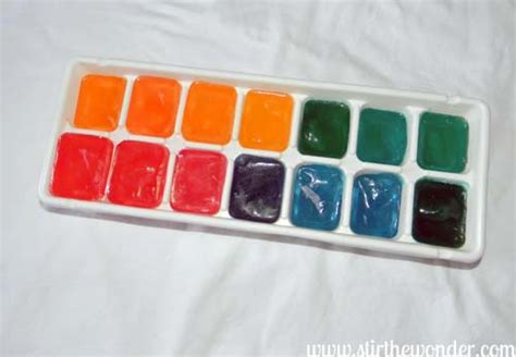 Simple Play with Colored Ice Cubes | Stir The Wonder