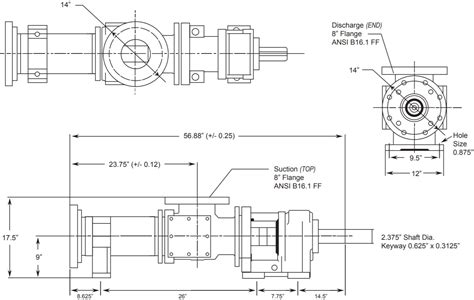 Progressive Cavity Pump Technical and CAD Drawings