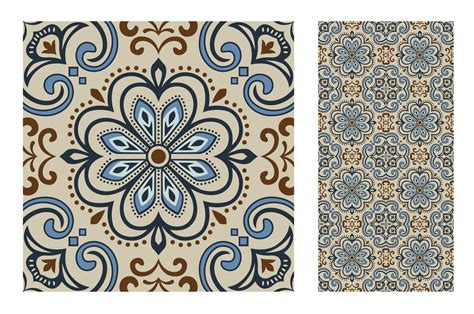 vintage tiles patterns antique seamless design 2436699 Vector Art at Vecteezy