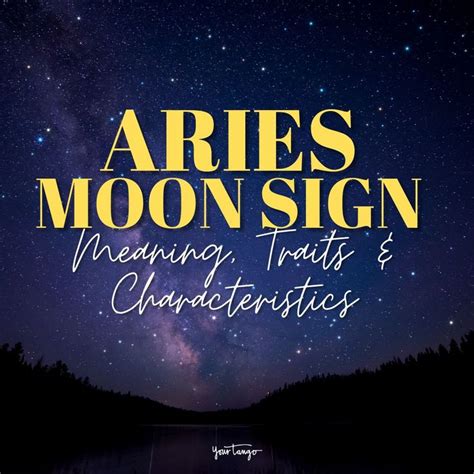 Aries Moon Sign Meaning, Traits & Characteristics | Aries moon sign, Moon sign meaning, Moon signs