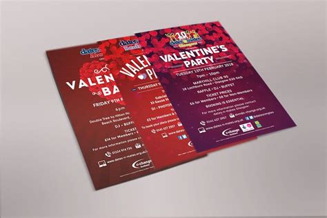 DATES-N-MATES VALENTINES POSTERS 3 poster designs for advertising all dates-n-mates branches ...