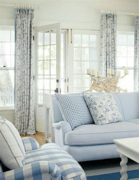 Pin by Pinner on Bluebird Cottage ♡ | Blue and white living room, Country living room design ...