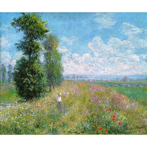 Meadow with Poplars by Claude Monet Oil paintings reproduction ...