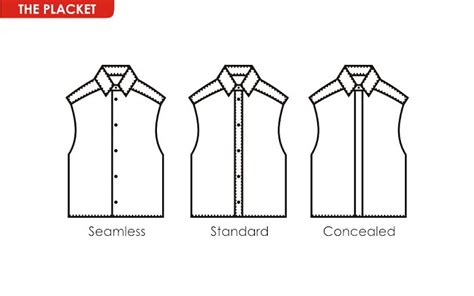 Types of Placket | Suits, White shirt, Student fashion