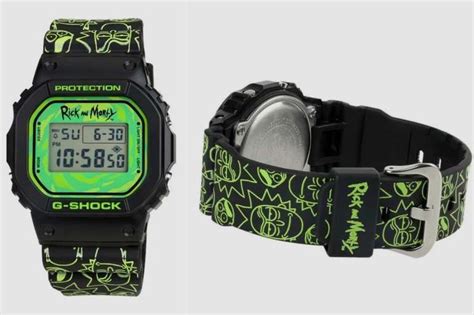 G-Shock “Rick and Morty” edition has black and neon green-yellow color scheme - DadLife Magazine