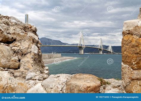 Patras bridge at Greece stock photo. Image of highway - 19271692