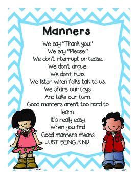 Positive Behavior Student Note Cards & Manners Poem | Preschool poems, Kids poems, Preschool songs