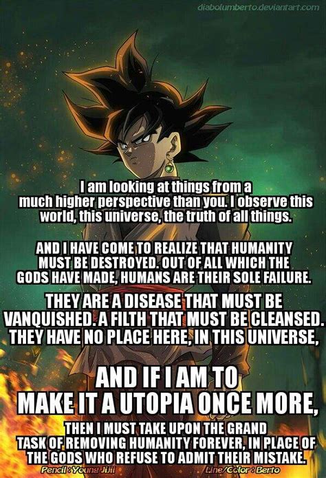 my favorite quote from black goku | DragonBallZ Amino