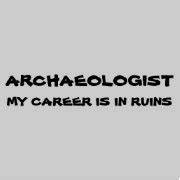 Archaeologist Pun. Career In Ruins Bumper Sticker | Zazzle.com