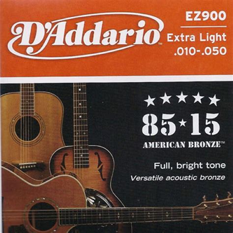 85*15 Great American Bronze Acoustic Guitar Strings Set (EZ900 ...