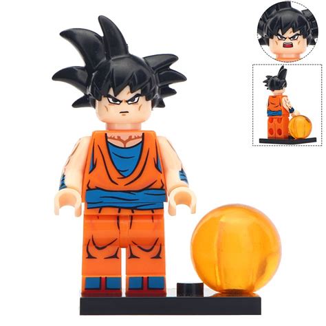 Goku Custom Lego Minifigures Dragon Ball Z Superhero Building Block Toy