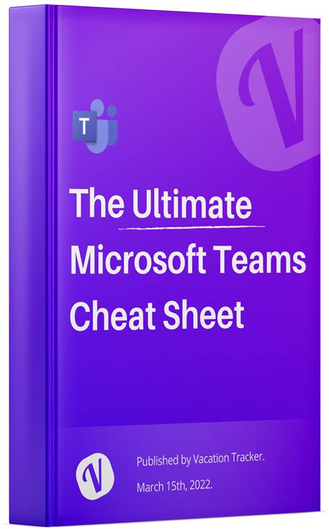 The Ultimate Microsoft Teams Cheat Sheet Vacation Tracker - Vrogue