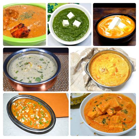 Collection of paneer curries or gravy recipes – Viniscookbook