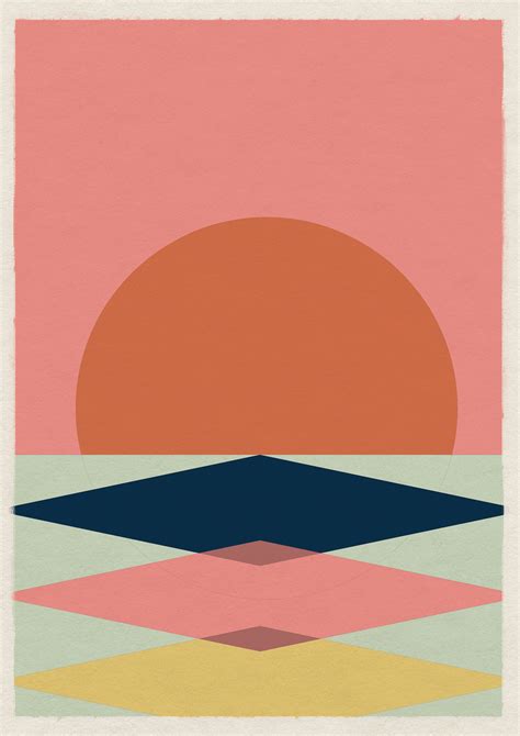 Mid Century Modern 02 Geometric Minimalist Art Print By Magik Moments | Geometric poster design ...