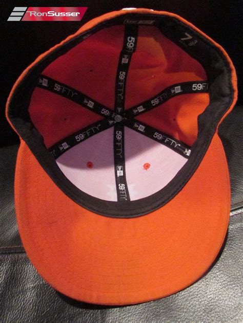 MLB New York Mets Orange Baseball Cap Hat New Era 59Fifty 7 3/8 EUC ...