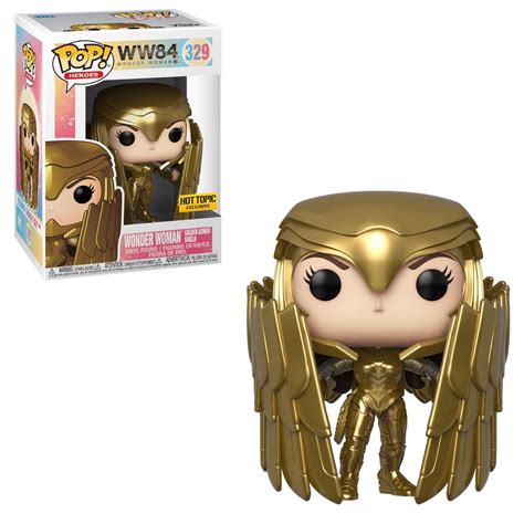 Figura Funko Pop! Wonder Woman Golden Armor Shield 【🤩】 Catálogo 2024