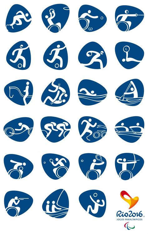 rio 2016 olympics pictograms