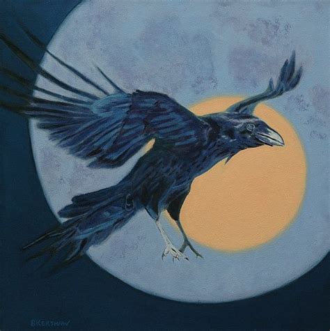 Raven, Sun & Moon Funny Art