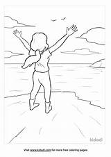 Cliff Drawing Sketch Coloring Page sketch template