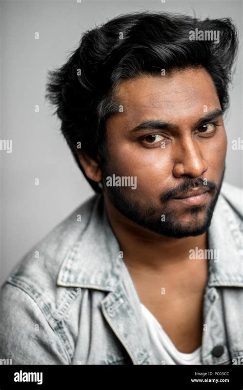 famous indian actor with good-looking appearance. cropped portrait ...