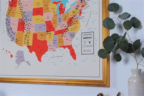 The Travel Tracker Framed Map | Level Frames