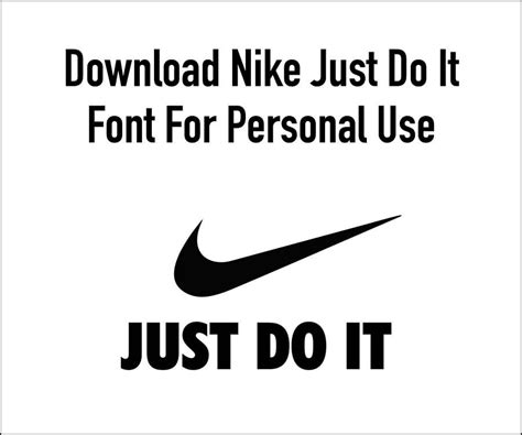 Download Nike Just Do It Font Now | Just do it, Fonts, Modern sans serif