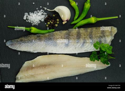 freshwater pike-perch fillet Stock Photo - Alamy