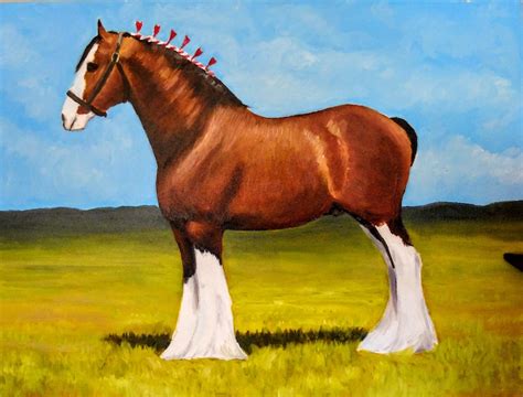 Clydesdale Horse Painting Original Oil Painting - Etsy