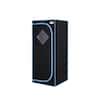 Portable Full Size Black Infrared 1-Person Sauna with Infrared Panels, Foldable Chair and Remote ...