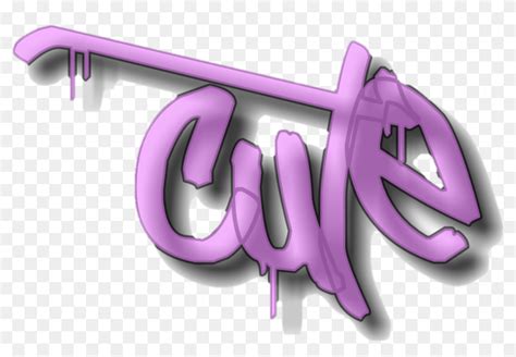 #cute #font #freetoedit #graffitti - Graphic Design, HD Png Download ...