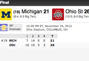 Michigan vs. Ohio State: Live Scores, Analysis and Results | Bleacher ...