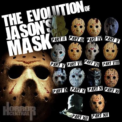 Friday the 13th--- The Evolution of Jason Vorhees' Mask | Funny horror ...