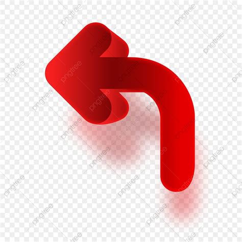 Turn Left Clipart PNG Images, Modern Turn Left Red Arrow Sign, Turn Left, Red Arrow, Sign PNG ...