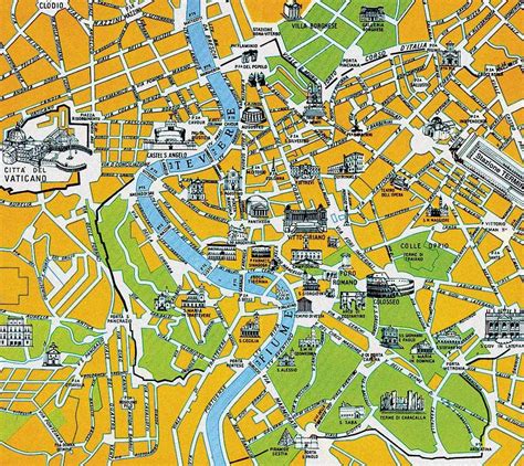 Rome Touristic City Map - Mapsof.Net