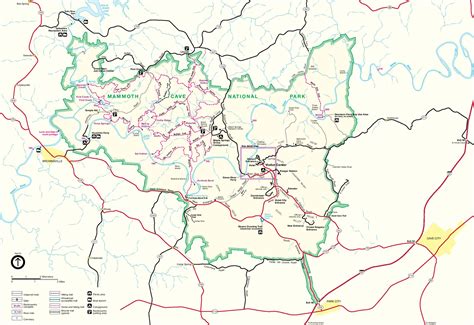 Mammoth Cave National Park Map - Full size | Gifex