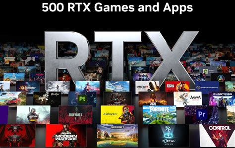 Технології з набору Nvidia RTX підтримують понад 500 ігор та програм