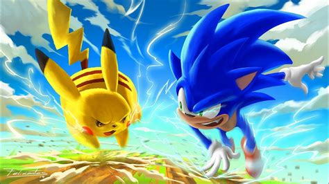 Sonic vs Pikachu - YouTube