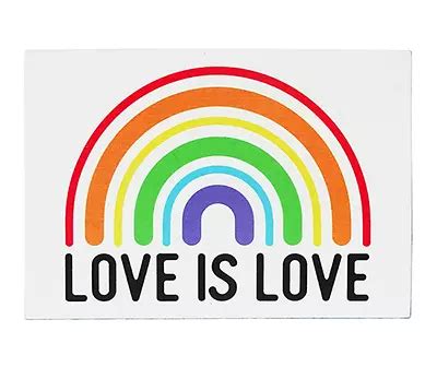 "Love is Love" Rainbow Mini Tabletop Plaque | Big Lots