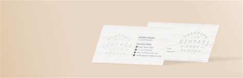 Embossed Business Cards South Africa - Subisness