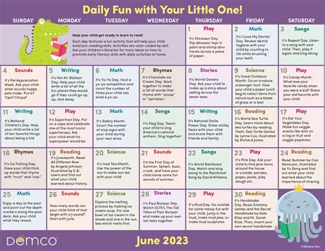 Early Literacy Activities — June 2023: Activities, Books, and More!