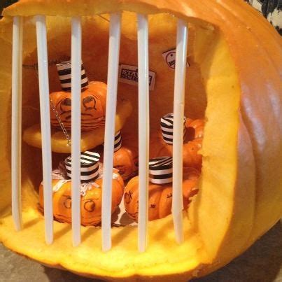 Jackolantern Jail/Pumpkin Prison, made it myself. | Fall halloween decor, Pumpkin carving ...