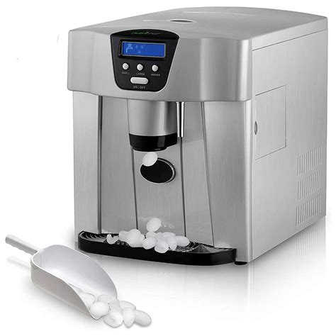 NutriChef Portable Kitchen Countertop Ice Cube Maker & Water Dispenser ...