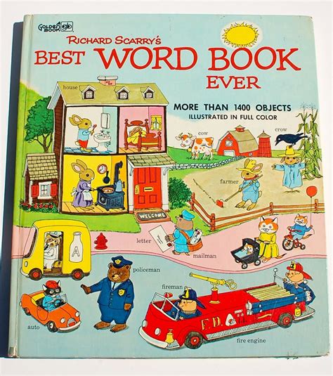 Richard Scarry Books Online : Richard Scarry's THINGS THAT GO Paperback Book * Golden ... - All ...