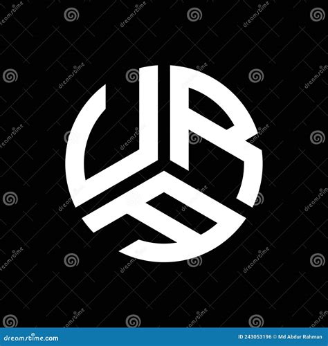 URA Letter Logo Design On Black Background. URA Creative Initials Letter Logo Concept. URA ...