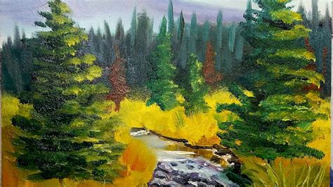 Part 2 Water Mixable Oil Painting River Landscape - YouTube