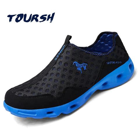 Aliexpress.com : Buy TOURSH Aqua Water Shoes Men Quick Dry Beach Outdoor Water Shoes Beach ...