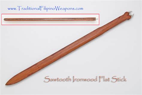 Saw Tooth Iron Wood Stick - Traditional Filipino Weapons TFW