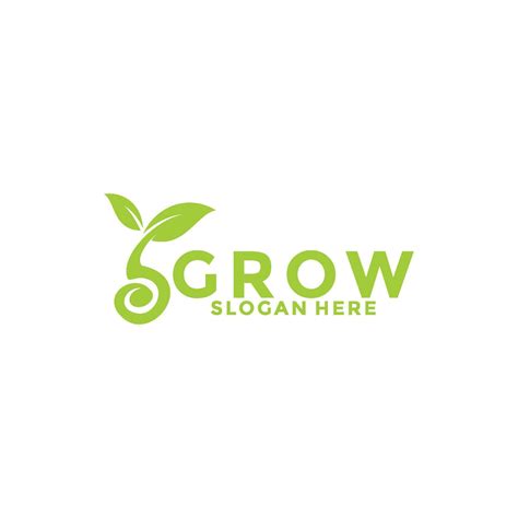 Green Seed logo type vector, Grow logo design template 29945967 Vector Art at Vecteezy