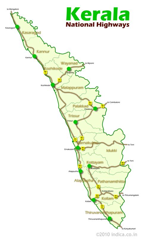 Road Networks in Kerala